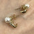 Pearl & Diamond Channel Stud Earrings 10ct 10k White Gold