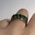 Jadeite Five Stone Ring 14ct 14k White Gold - Size K 1/2