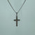 Diamond .10ct Cross Crucifix Pendant 9ct 9k White Gold