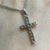 Citrine & Diamond Cross Crucifix Pendant 10ct 10k White Gold