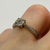 Diamond Cluster Accent Ring 9ct 9k White Gold - Size L 1/2