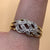 Diamond Braided Cluster Ring 9ct 9k Yellow Gold - Size Q