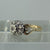 Diamond Cluster With Heart Shoulder Detail Ring 9ct 9k Yellow Gold - Size M