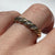 Diamond Twist Pave Set Band Ring 9ct 9k Yellow Gold - Size M 1/2