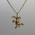 Turtle Tortoise Charm Pendant 9ct 9k Yellow Gold