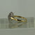 CZ Fancy Flower Cluster Ring 9ct 9k Yellow Gold - Size M