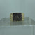 Diamond Illusion Set Square Signet Ring 9ct 9k Yellow Gold  - Size O