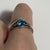 Blue Topaz & Sapphire Twist Ring 9ct 9k White Gold - Size N