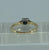 Antique Diamond Platinum Ring 18ct 18k Yellow Gold - Size M 1/2