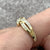 Diamond .10ct Baguette Twist Knot Crossover Ring 9ct Yellow Gold - Size N 1/2