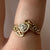 Diamond Heart Twist With XOX Accent Ring 10ct 10k Yellow Gold - Size N