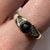 Black Star Diopside With Diamond Accents Ring Yellow Gold 9ct 9k - Size N