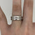 Unique Diamond Claw Set Band Ring 9ct 9K White Gold - Size K