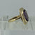 Retro Alexandrite Synthetic Bezel Set Cocktail Ring 9ct 9k Yellow Gold - Size O