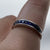 Sapphire Channel Set Half Eternity Ring 18ct 18k White Gold - Size M 1/2