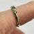 Emerald & Diamond Twist Band Ring 9ct 9k Yellow Gold - Size P