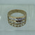 Diamond 1.35ct Three Row Channel Set Band Ring 14ct 14k Yellow Gold  - Size K