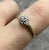 Diamond Boat Cluster Ring 9ct 9k Yellow Gold - Size N