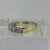 Half Eternity Cubic Zirconia Ring 9ct 9k Yellow Gold - Size P