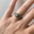 Emerald & Diamond  Daisy Ring 9ct 9k Yellow Gold - Size M