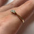 Old Cut Light Yellow Diamond Trilogy Ring 18ct 18k Yellow Gold - Size P