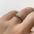 Antique Diamond & Platinum Trilogy Ring 18ct 18K Yellow Gold - Size J 1/2