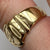 Buckle Band Ring 9ct 9k Yellow Gold - Size Q