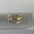 CZ Gypsy Solitaire Ring 9ct 9k Yellow Gold - Size F