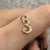 E Initial Script Pendant or Charm 9ct 9k Yellow Gold