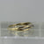 Diamond Trilogy Crossover Ring 10ct 10K Yellow Gold - Size O