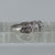 Diamond .10ct Knot Style Ring 9ct 9k White Gold  - Size J