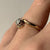 Diamond Bypass Twist Solitaire Illusion Setting Ring 9ct 9K Yellow Gold - Size J