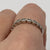 Diamond Half Eternity Scalloped Ring 9ct 9k White Gold - Size M