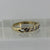 Half Eternity 5 Stone CZ Ring 9ct 9k Yellow Gold  - Size P