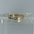 Half Eternity Channel Set Cubic Zirconia Ring 9ct 9k Yellow Gold  - Size M