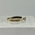 Diamond .15ct Solitaire Two Tone Ring 9ct 9k Yellow Gold - Size K