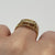 Authentic Chinese Panda Coin 5 Yuan Filigree Ring 10ct 10k Yellow Gold - Size L