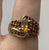 Citrine, Fire Opal, Spessartite Garnet, Diamond Ring 9ct 9k Yellow Gold - Size S