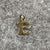 E Initial Old Style Font Pendant or Charm 9ct 9k Yellow Gold