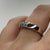 Diamond Cluster Band Ring 18ct 18K White Gold - Size L 1/2