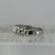 Diamond Unique Band Stacking Ring 9ct 9k White Gold  - Size M