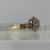 Champagne Diamond .50ct Flower Cluster Ring 9ct 9k Yellow Gold - Size S