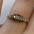 Diamond Boat Ring 18ct 18K Yellow Gold - Size K