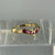 Ruby & Diamond Wishbone Channel Set Ring 18ct 18K Yellow Gold - Size P 1/2