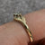 Diamond .15ct Trilogy Twist Ring 9ct 9k Yellow Gold - Size O