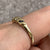 Sapphire & Diamond Channel Set Stacking Ring 9ct 9k Yellow Gold - Size Q 1/2