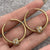 Hoop Earring Ball Accessories Iced CZ Y2K 9ct 9k Yellow Gold