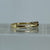 Diamond Solitaire Twist Ring 9ct 9k Yellow Gold - Size J 1/2