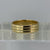 Ribbed Wedding Band Ring 18ct 18k Yellow Gold - Size Q 1/2