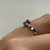 Pear Cut Iolite & Diamond Bypass Ring White Gold 9ct 9k - Size L